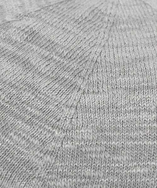 SUBLIME（サブライム）の「SUBLIME: コットン リネン ハイゲージベレー帽（ハンチング/ベレー帽・メンズ・グレー/ベージュ/ブラック・ONE SIZE）」の6枚目の写真