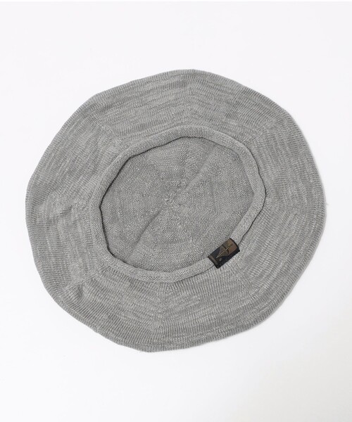 SUBLIME（サブライム）の「SUBLIME: コットン リネン ハイゲージベレー帽（ハンチング/ベレー帽・メンズ・グレー/ベージュ/ブラック・ONE SIZE）」の7枚目の写真