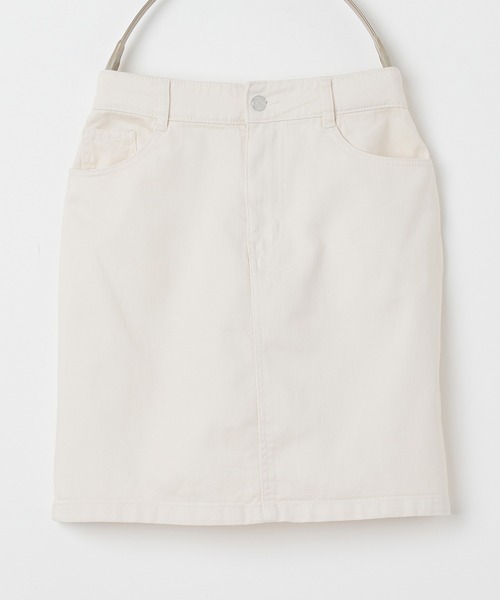 Honeys（ハニーズ）の「ミニ台形スカート（デニムスカート・レディース・アイボリー/ライトインディゴブルー/インディゴブルー・SS/S/M/L）」の15枚目の写真