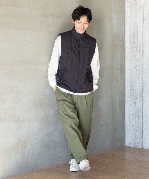 GLOBAL WORK（グローバルワーク）の「クリーンストレッチカーゴパンツ/986711（カーゴパンツ・メンズ・カーキ/ブラック・LARGE/MEDIUM/X-SMALL/SMALL）」の3枚目の写真
