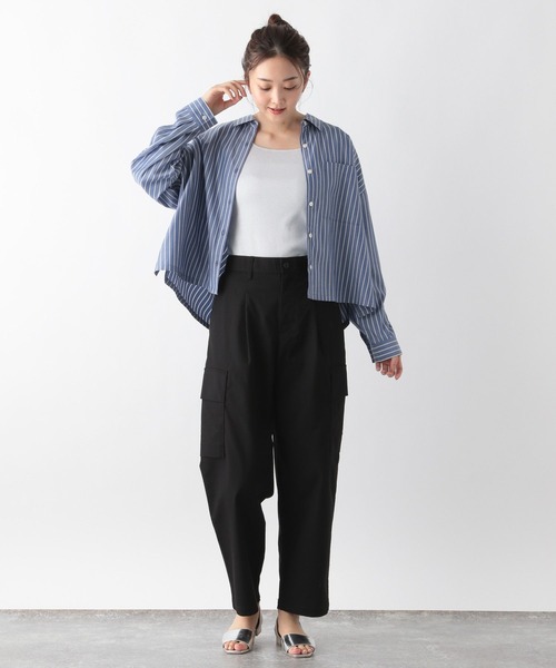 GLOBAL WORK（グローバルワーク）の「クリーンストレッチカーゴパンツ/986711（カーゴパンツ・メンズ・カーキ/ブラック・LARGE/MEDIUM/X-SMALL/SMALL）」の13枚目の写真