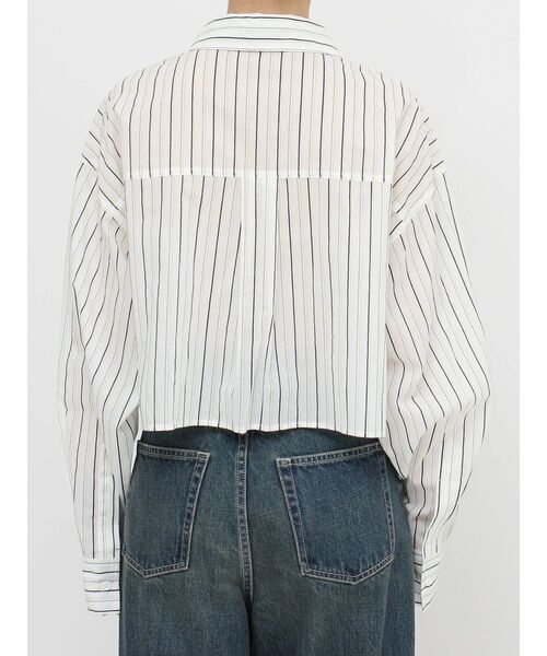 EVRIS（エヴリス）の「ネクタイデザインクロップドシャツ（シャツ/ブラウス・レディース・グリーン/ホワイト・FREE）」の19枚目の写真