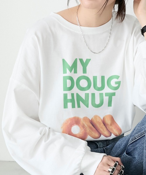 BONLECILL(ボンルシール)の「アソートフードフォトプリントオーバーロンTEE(Tシャツ/カットソー・レディース・レッド/グリーン/ブルー・FREE)」の2枚目の写真