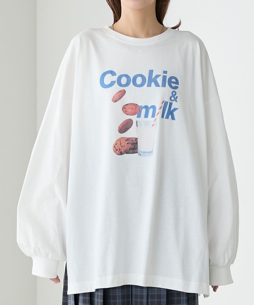 BONLECILL(ボンルシール)の「アソートフードフォトプリントオーバーロンTEE(Tシャツ/カットソー・レディース・レッド/グリーン/ブルー・FREE)」の11枚目の写真