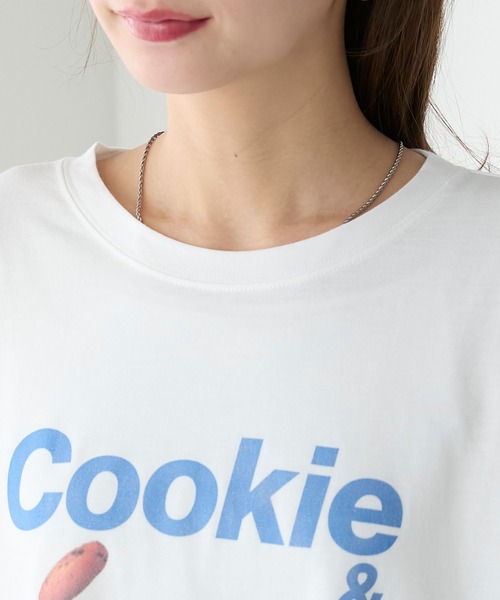 BONLECILL(ボンルシール)の「アソートフードフォトプリントオーバーロンTEE(Tシャツ/カットソー・レディース・レッド/グリーン/ブルー・FREE)」の12枚目の写真
