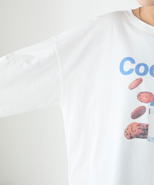 BONLECILL(ボンルシール)の「アソートフードフォトプリントオーバーロンTEE(Tシャツ/カットソー・レディース・レッド/グリーン/ブルー・FREE)」の15枚目の写真