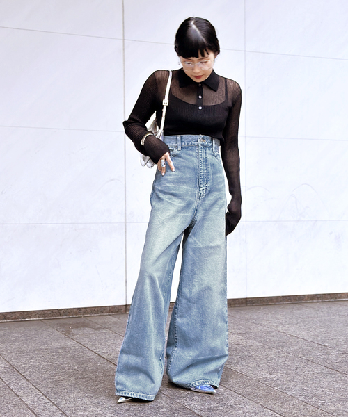 Juha（ユハ）の「【JUHA/ユハ】別注スーパーハイウエストデニム（デニムパンツ・レディース・ブルー・38/34/36）」の7枚目の写真