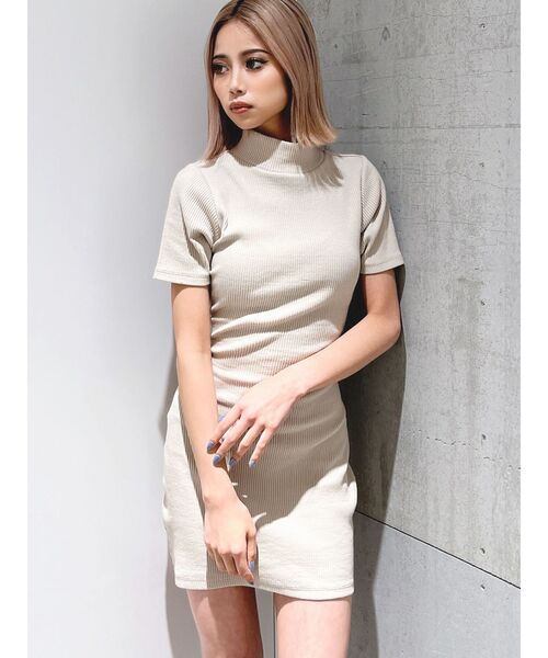 GYDA（ジェイダ）の「バックリボンテレコミニワンピース（ワンピース・レディース・アイボリー/ブラック・FREE）」の18枚目の写真