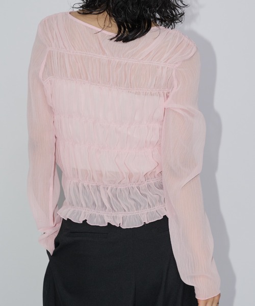 andmary シャーリングトップス andmary メイシャーリングトップスの通販 by t☆｜ラクマ