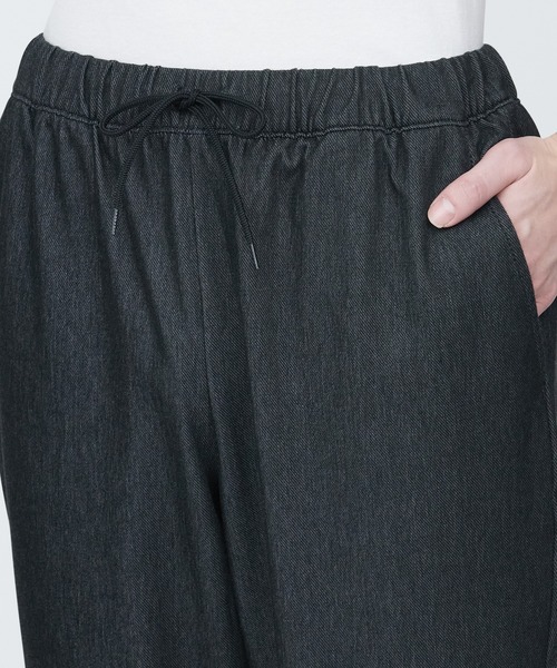 無印良品(ムジルシリョウヒン)の「紳士 ニットデニムジョガーパンツ(デニムパンツ・メンズ・ダークグリーン/ダークベージュ/ブラック・S/M)」の7枚目の写真