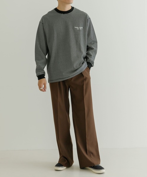 Russell Athletic（ラッセルアスレティック）の「『別注』RUSSELL ATHLETIC×UR　LONG-SLEEVE T-SHIRTS（Tシャツ/カットソー・メンズ・ホワイト系その他/ブラック系その他・MEDIUM/LARGE）」の6枚目の写真