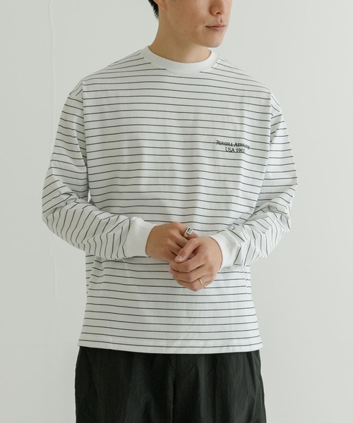 Russell Athletic（ラッセルアスレティック）の「『別注』RUSSELL ATHLETIC×UR　LONG-SLEEVE T-SHIRTS（Tシャツ/カットソー・メンズ・ホワイト系その他/ブラック系その他・MEDIUM/LARGE）」の11枚目の写真