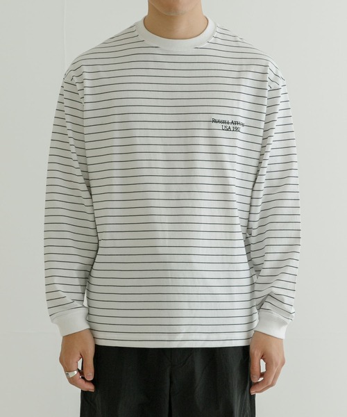 Russell Athletic（ラッセルアスレティック）の「『別注』RUSSELL ATHLETIC×UR　LONG-SLEEVE T-SHIRTS（Tシャツ/カットソー・メンズ・ホワイト系その他/ブラック系その他・MEDIUM/LARGE）」の14枚目の写真
