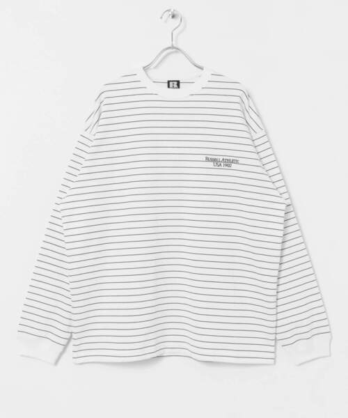 Russell Athletic（ラッセルアスレティック）の「『別注』RUSSELL ATHLETIC×UR　LONG-SLEEVE T-SHIRTS（Tシャツ/カットソー・メンズ・ホワイト系その他/ブラック系その他・MEDIUM/LARGE）」の18枚目の写真