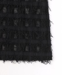 【一度のみ着用】6 roku ブロックメッシュ フリンジ ワンピース 36サイズ 6 ROKU ブロックメッシュ フリンジワンピース 36 - メルカリ