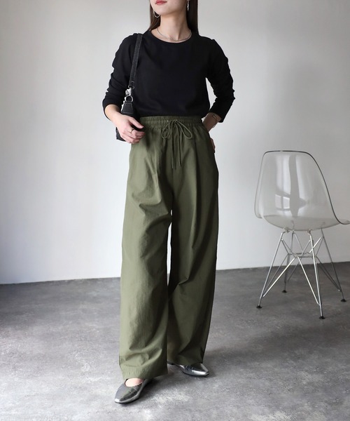 Riberry(リベリー)の「ナイロンワッシャーバルーンパンツ(その他パンツ・レディース・カーキ/ピンク/チャコールグレー/ブラック・MEDIUM)」の19枚目の写真