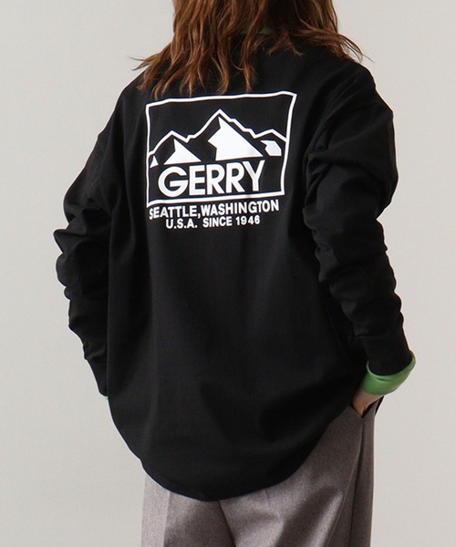 GERRY(ジェリー)の「GERRY ヘビーウェイト ロングスリーブT(Tシャツ/カットソー・メンズ・アッシュグレー/ホワイト/ブラック・LL/M/L)」の2枚目の写真