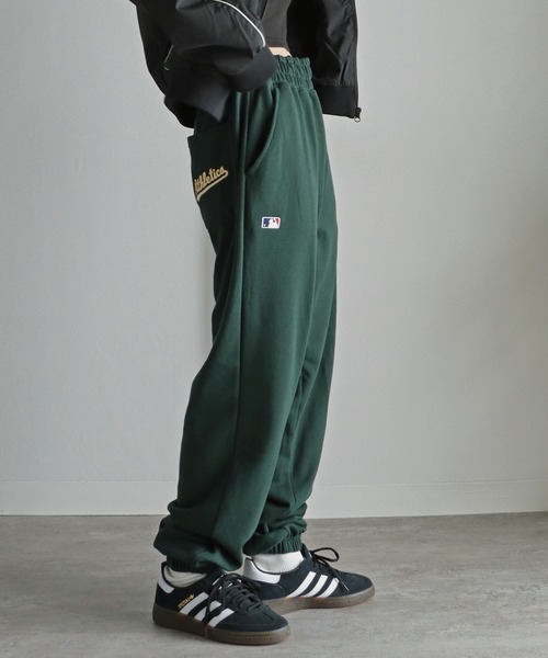 MLB（メジャーリーグベースボール）の「ＭＬＢワッペン刺繍ロゴスウェットパンツ（スウェットパンツ・レディース・グリーン/ネイビー/ホワイト/ブラック/ライトグレー・M/XL/L）」の21枚目の写真