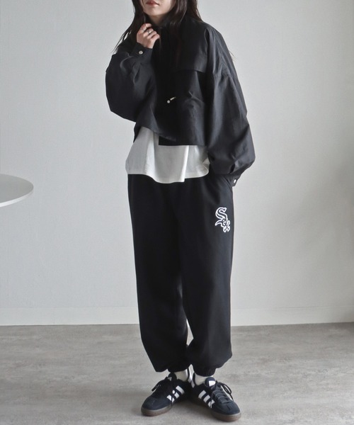 MLB（メジャーリーグベースボール）の「ＭＬＢワッペン刺繍ロゴスウェットパンツ（スウェットパンツ・レディース・グリーン/ネイビー/ホワイト/ブラック/ライトグレー・M/XL/L）」の13枚目の写真