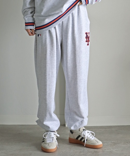 MLB（メジャーリーグベースボール）の「ＭＬＢワッペン刺繍ロゴスウェットパンツ（スウェットパンツ・レディース・グリーン/ネイビー/ホワイト/ブラック/ライトグレー・M/XL/L）」の16枚目の写真