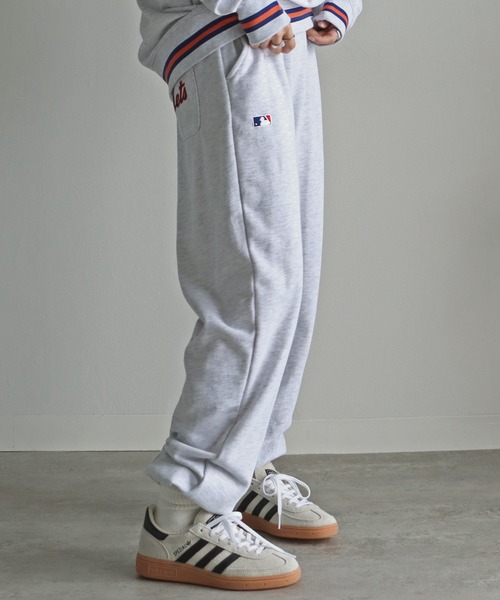 MLB（メジャーリーグベースボール）の「ＭＬＢワッペン刺繍ロゴスウェットパンツ（スウェットパンツ・レディース・グリーン/ネイビー/ホワイト/ブラック/ライトグレー・M/XL/L）」の17枚目の写真