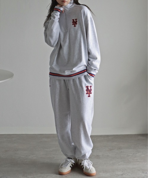 MLB（メジャーリーグベースボール）の「ＭＬＢワッペン刺繍ロゴスウェットパンツ（スウェットパンツ・レディース・グリーン/ネイビー/ホワイト/ブラック/ライトグレー・M/XL/L）」の19枚目の写真