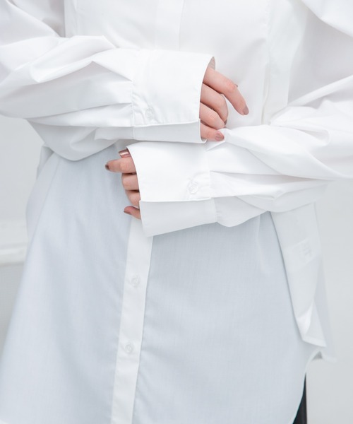 KBF（ケイビーエフ）の「フリルカラーSETシャツ（シャツ/ブラウス・レディース・ブルー系その他/ホワイト系その他・ONE）」の22枚目の写真