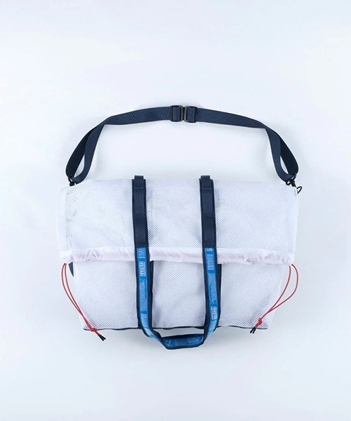 WEEKEND(ER)(ウィークエンダー)の「WEEKEND(ER) ウィークエンダー MESH 2WAY TOTE BAG メッシュトートバッグ(トートバッグ・メンズ・ホワイト/ブラック/グレー/イエロー/オリーブ・FREE)」の10枚目の写真