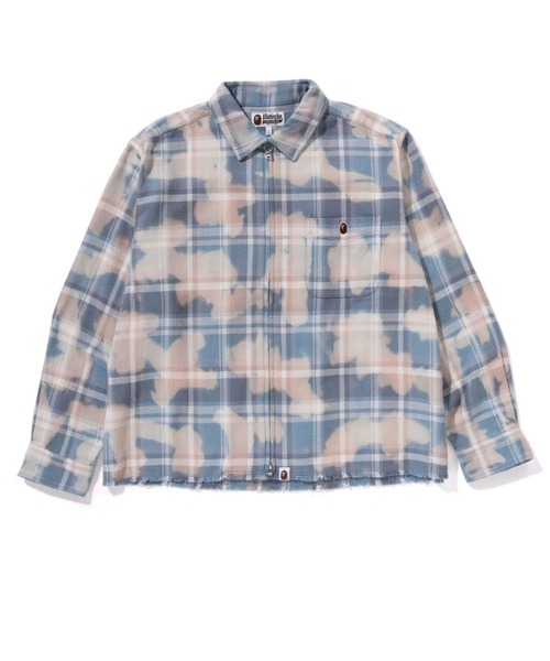 A BATHING APE（アベイシングエイプ）の「BLEACHED BAPE CHECK ZIP