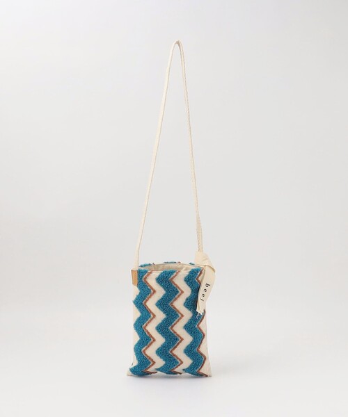 green label relaxing（グリーンレーベルリラクシング）の「【別注】＜beej＞EX ウェーブ ショルダーバッグ（ショルダーバッグ・キッズ・コバルトブルー/ライラック・FREE）」の16枚目の写真