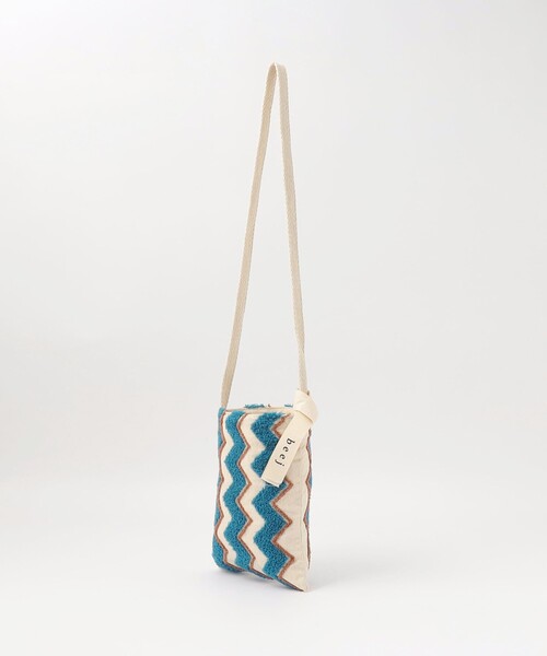 green label relaxing（グリーンレーベルリラクシング）の「【別注】＜beej＞EX ウェーブ ショルダーバッグ（ショルダーバッグ・キッズ・コバルトブルー/ライラック・FREE）」の13枚目の写真