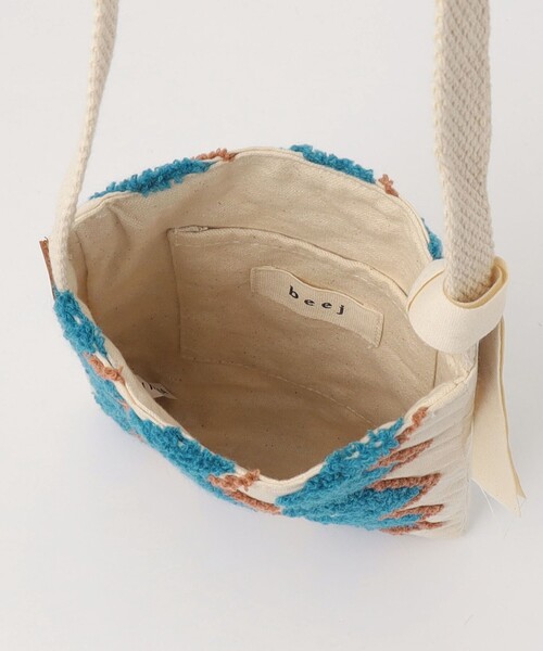 green label relaxing（グリーンレーベルリラクシング）の「【別注】＜beej＞EX ウェーブ ショルダーバッグ（ショルダーバッグ・キッズ・コバルトブルー/ライラック・FREE）」の10枚目の写真