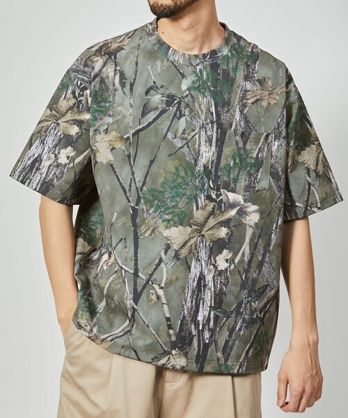 FREAK'S STORE（フリークスストア）の「FREAK’S STORE/フリークスストア AIRDRY 7.7オンス ビックシルエット ツリーカモ クルーネック ポケットTシャツ/エアドライ/吸水速乾（Tシャツ/カットソー・メンズ・カモフラージュ・SMALL/MEDIUM/LARGE）」の10枚目の写真