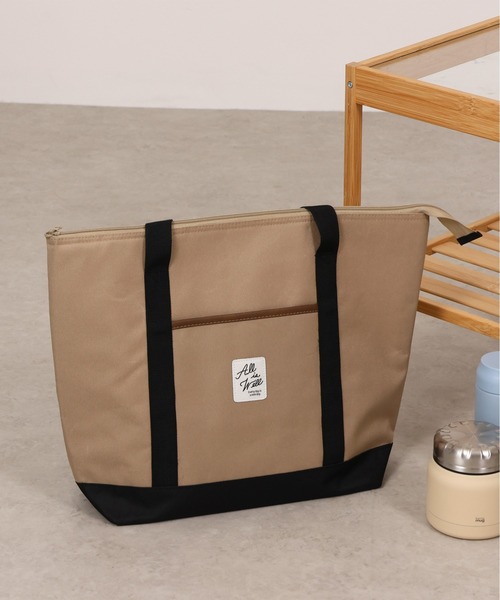 emesuelee(エメスーリー)の「保冷保温トートBAG(エコバッグ/サブバッグ・レディース・グリーン系1/アイボリー/ネイビー/ブルー/チャコールグレー/ベージュ系1/ピンク/グリーン/イエロー/ベージュ/ブラック/ライトベージュ・フリー)」の5枚目の写真