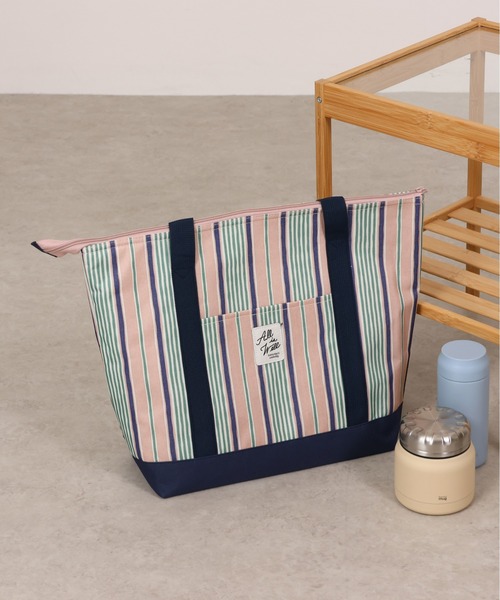 emesuelee(エメスーリー)の「保冷保温トートBAG(エコバッグ/サブバッグ・レディース・グリーン系1/アイボリー/ネイビー/ブルー/チャコールグレー/ベージュ系1/ピンク/グリーン/イエロー/ベージュ/ブラック/ライトベージュ・フリー)」の12枚目の写真
