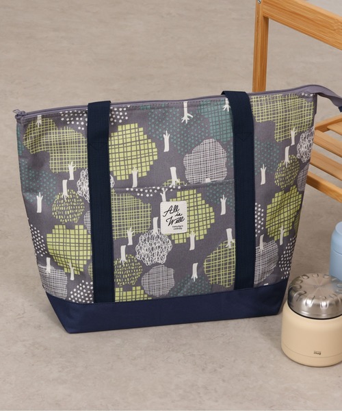 emesuelee(エメスーリー)の「保冷保温トートBAG(エコバッグ/サブバッグ・レディース・グリーン系1/アイボリー/ネイビー/ブルー/チャコールグレー/ベージュ系1/ピンク/グリーン/イエロー/ベージュ/ブラック/ライトベージュ・フリー)」の4枚目の写真