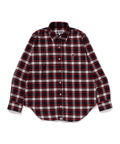 A BATHING APE(アベイシングエイプ)の「ONE POINT CHECK SHIRT(シャツ/ブラウス・メンズ・ブルー/レッド/グリーン・LARGE/MEDIUM/SMALL/XX-LARGE/X-LARGE)」の3枚目の写真