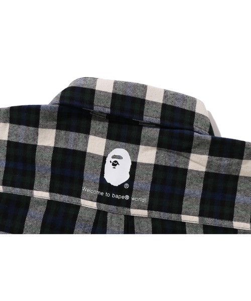 A BATHING APE(アベイシングエイプ)の「ONE POINT CHECK SHIRT(シャツ/ブラウス・メンズ・ブルー/レッド/グリーン・LARGE/MEDIUM/SMALL/XX-LARGE/X-LARGE)」の10枚目の写真