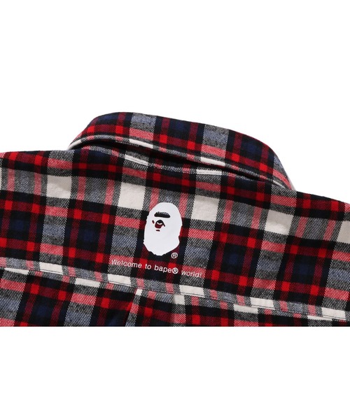 A BATHING APE(アベイシングエイプ)の「ONE POINT CHECK SHIRT(シャツ/ブラウス・メンズ・ブルー/レッド/グリーン・LARGE/MEDIUM/SMALL/XX-LARGE/X-LARGE)」の12枚目の写真