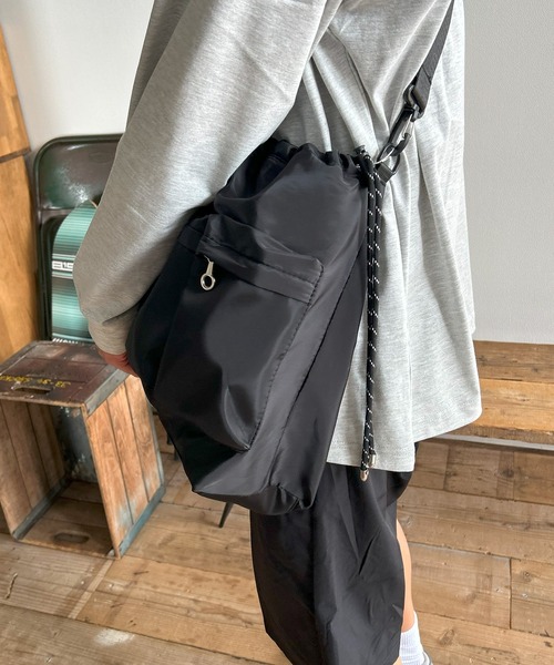 Kotoe（コトエ）の「【UNISEX】 BIG巾着ショルダーバッグ