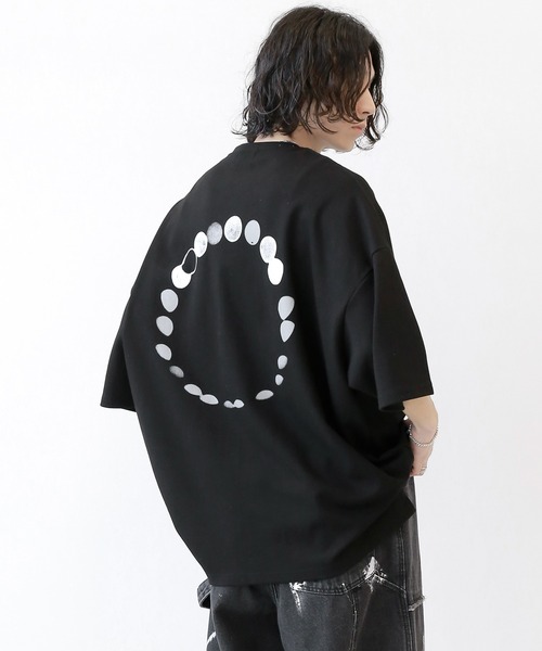 minsobi(ミンソビ)の「ルナサークル半袖T プリントデザインTシャツ(Tシャツ/カットソー・メンズ・グレー/ブラック・FREE)」の16枚目の写真