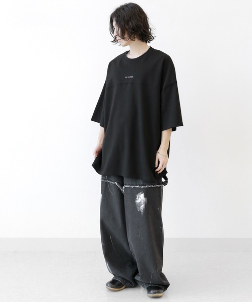 minsobi(ミンソビ)の「ルナサークル半袖T プリントデザインTシャツ(Tシャツ/カットソー・メンズ・グレー/ブラック・FREE)」の11枚目の写真