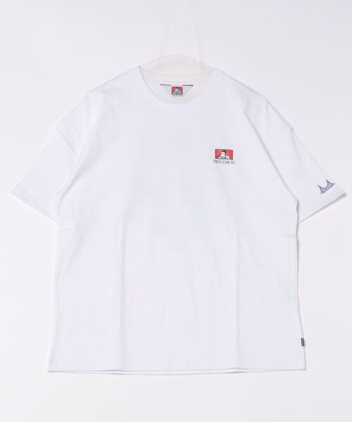 BEN DAVIS(ベンデイビス)の「《BEN DAVIS》プリントTシャツ/抗菌防臭 リサイクルコットン混(Tシャツ/カットソー・メンズ・ホワイト/ブラック/ピンク/オレンジ/グリーン・SMALL/MEDIUM/LARGE/X-LARGE)」の2枚目の写真