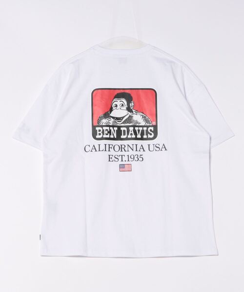 BEN DAVIS(ベンデイビス)の「《BEN DAVIS》プリントTシャツ/抗菌防臭 リサイクルコットン混(Tシャツ/カットソー・メンズ・ホワイト/ブラック/ピンク/オレンジ/グリーン・SMALL/MEDIUM/LARGE/X-LARGE)」の16枚目の写真