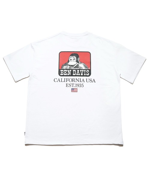 BEN DAVIS(ベンデイビス)の「《BEN DAVIS》プリントTシャツ/抗菌防臭 リサイクルコットン混(Tシャツ/カットソー・メンズ・ホワイト/ブラック/ピンク/オレンジ/グリーン・SMALL/MEDIUM/LARGE/X-LARGE)」の11枚目の写真