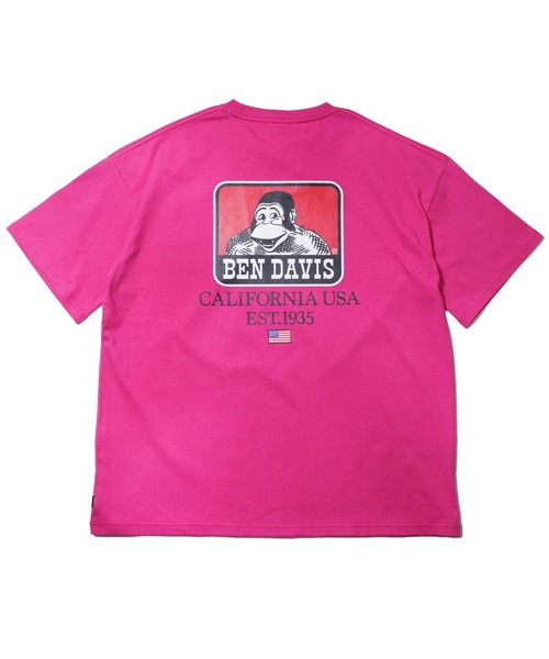 BEN DAVIS(ベンデイビス)の「《BEN DAVIS》プリントTシャツ/抗菌防臭 リサイクルコットン混(Tシャツ/カットソー・メンズ・ホワイト/ブラック/ピンク/オレンジ/グリーン・SMALL/MEDIUM/LARGE/X-LARGE)」の14枚目の写真