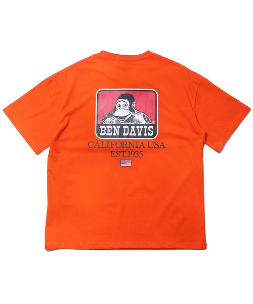 BEN DAVIS(ベンデイビス)の「《BEN DAVIS》プリントTシャツ/抗菌防臭 リサイクルコットン混(Tシャツ/カットソー・メンズ・ホワイト/ブラック/ピンク/オレンジ/グリーン・SMALL/MEDIUM/LARGE/X-LARGE)」の15枚目の写真