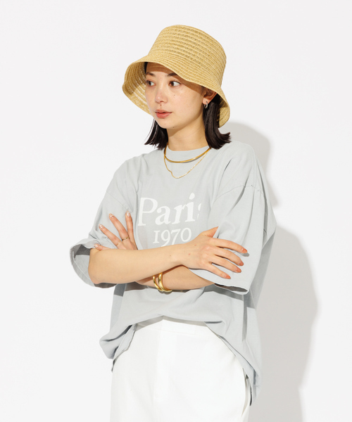 Rouge vif la cle(ルージュヴィフラクレ)の「【RUBEN】 シアーペーパーハット / RUS-8253(ハット・レディース・ベージュ/アイボリー/ブラック・フリー)」の5枚目の写真