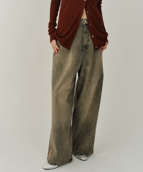 Super wide mens like denim／スーパーワイドメンズライクデニム