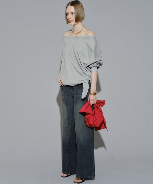 yae（ヤエ）の「Super wide mens like denim／スーパーワイドメンズライクデニム（デニムパンツ・レディース・ライトブルー/ブラック/ブラウン・34/36/38）」の17枚目の写真